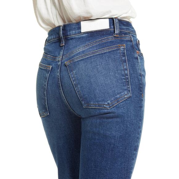 RE/DONE 70's Mid Rise Stove Pipe Straight Leg Jeans in Royal Fade, Size 28 - Picture 3 of 8